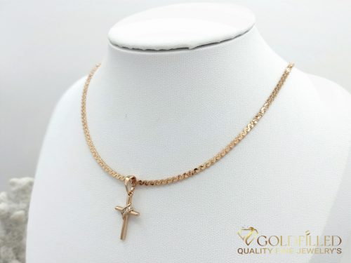 Collana GOLDFILLED antiallergica 45cm/3mm + Pendente colore 18K