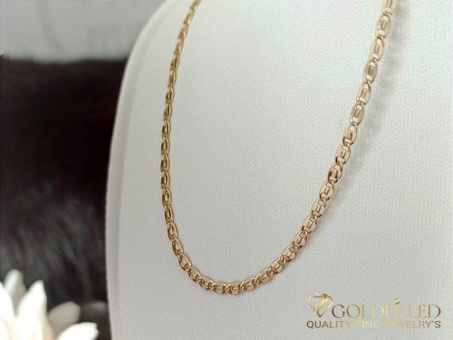 Collana GOLDFILLED antiallergica 45cm lunga e 3mm larga colore 18K