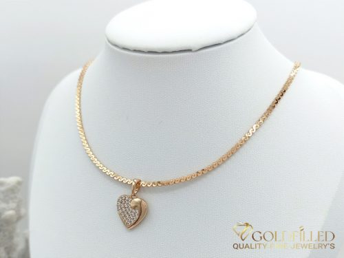 Collana GOLDFILLED antiallergica 45cm/3mm + Pendente colore 18K