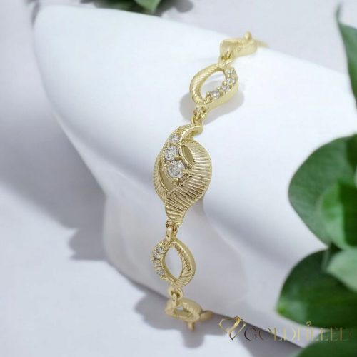 Bracciale GOLDFILLED antiallergico  18cm/6-9mm colore 14K