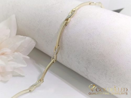 Bracciale GOLDFILLED antiallergico 19cm / 7mm colore 14K