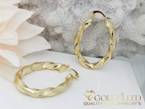 Orecchini GOLDFILLED antiallergici a cerchio 45mm colore 14K