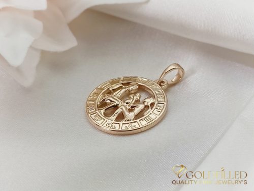 Orecchino GOLDFILLED antiallergico con pendente 28mm colore 18K