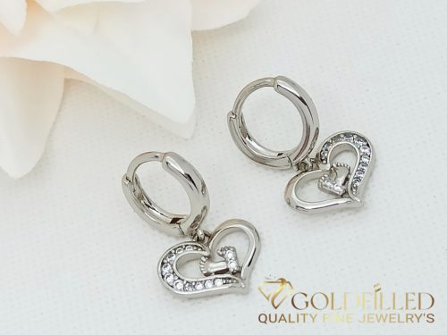 Orecchini GOLDFILLED antiallergici a forma di cuore 20mm