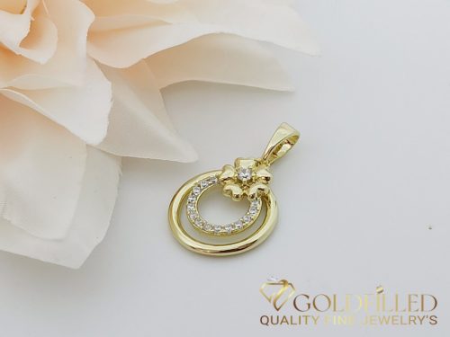 Pendente GOLDFILLED antiallergico 24mm colore 18K