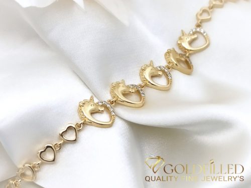 Bracciale GOLDFILLED antiallergico 18,5/4-10mm colore 14K