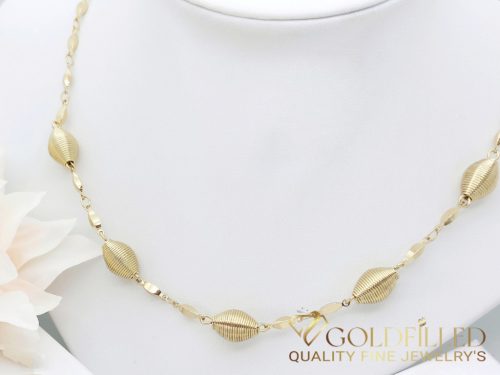 Collana GOLDFILLED antiallergica 45cm/3-10mm colore 14K