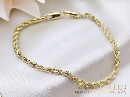 Bracciale GOLDFILLED antiallergico 19 cm /3,5mm colore 14K