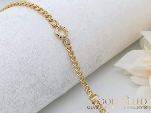 Bracciale GOLDFILLED antiallergico 18,5/5-8mm