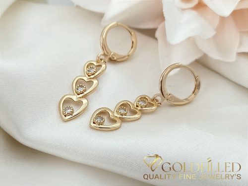 Orecchini GOLDFILLED 37mm colore 18K