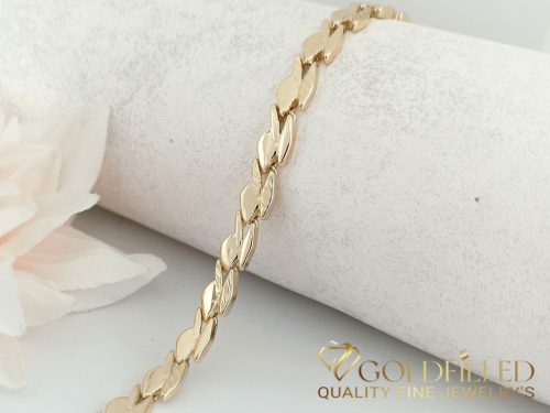 Bracciale GOLDFILLED antiallergico 19 cm/7,2 mm colore 14K