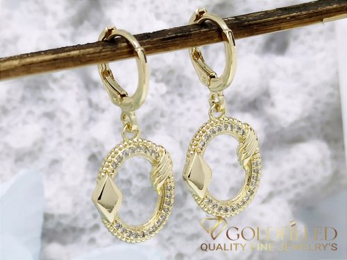 Orecchini GOLDFILLED antiallergici 34mm colore 14K