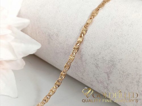 Bracciale GOLDFILLED antiallergico 19/4mm colore 18K