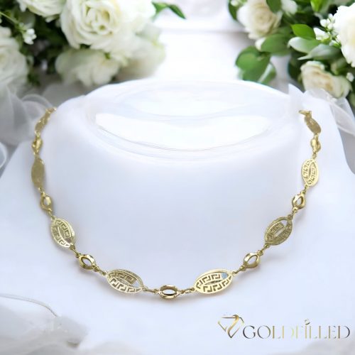 Collana GOLDFILLED antiallergica 45cm lunga e 4-10mm larga colore 14K