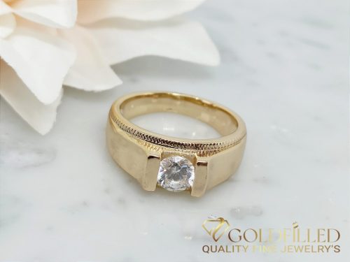 Anello GOLDFILLED antiallergico, diverse misure colore 18K