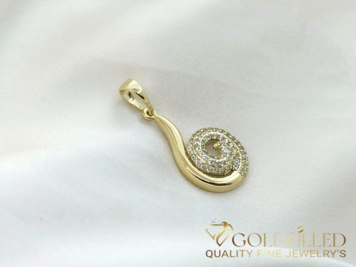 Pendente GOLDFILLED antiallergico 26mm colore 18K