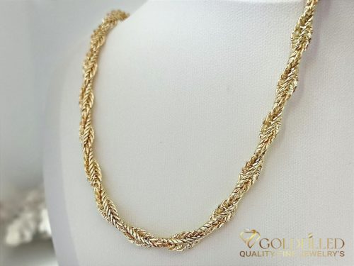 Collana GOLDFILLED antiallergica esclusiva 45 cm/6,5 mm colore 14K