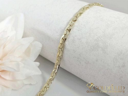 Bracciale GOLDFILLED antiallergico 19cm/6mm colore 14K